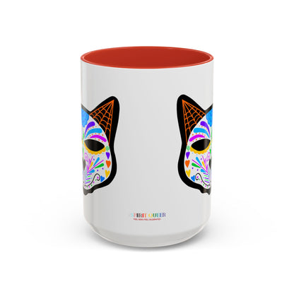 Dia de los Muertos Cat Coffee Mug