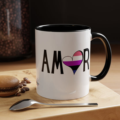 Amor Genderfluid Accent Coffee Mug