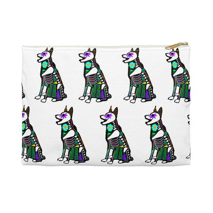 Dia de los Muertos German Shepherd Accessory Pouch
