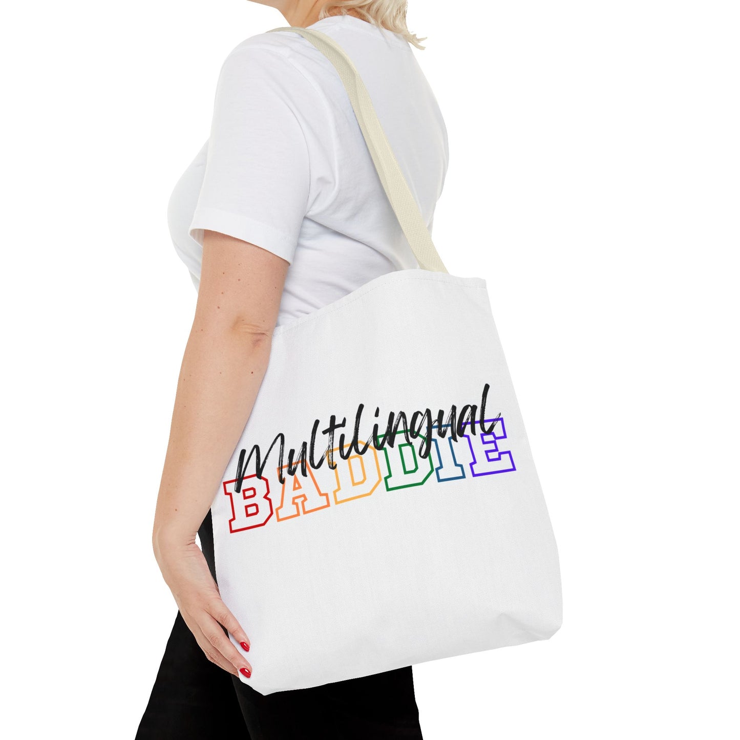Multilingual Baddie Tote Bag