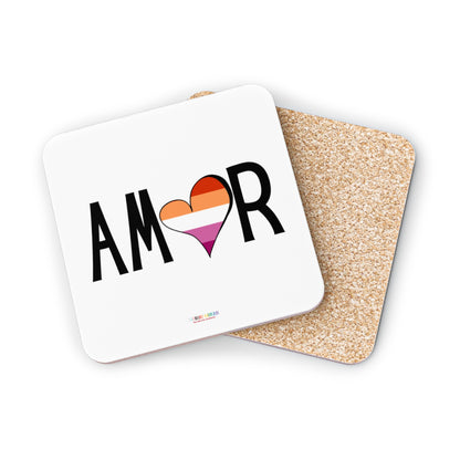 Amor Lesbian Coasters