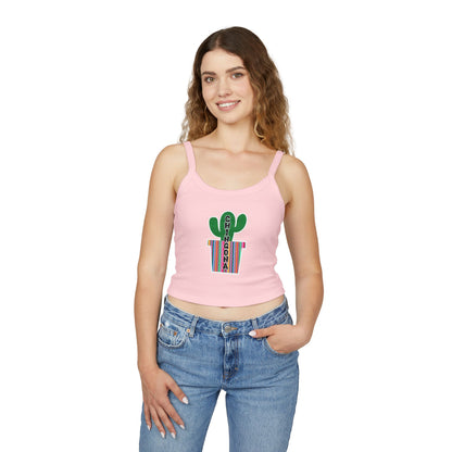 Chingona Cacti Spaghetti Strap Tank Top