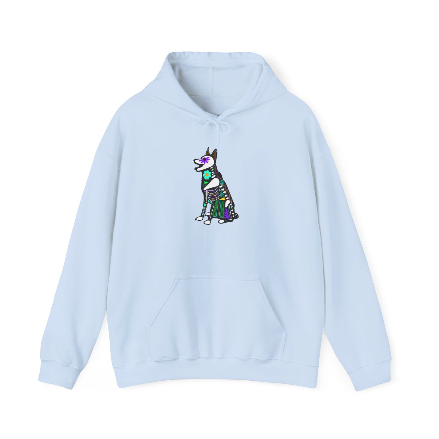 Dia de los Muertos German Shepard Hooded Sweatshirt