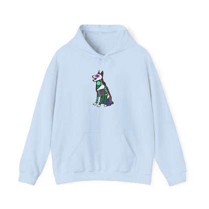 Dia de los Muertos German Shepard Hooded Sweatshirt