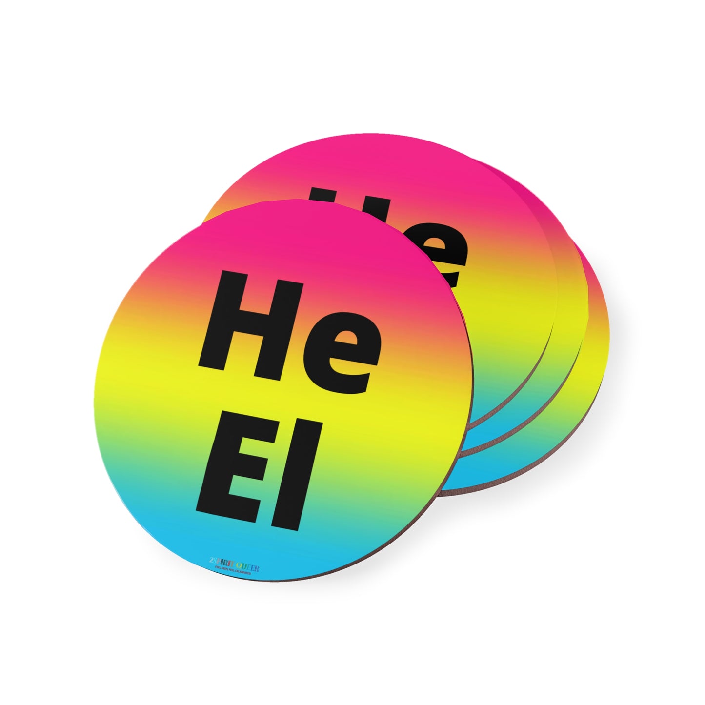 He / El Pan Coasters