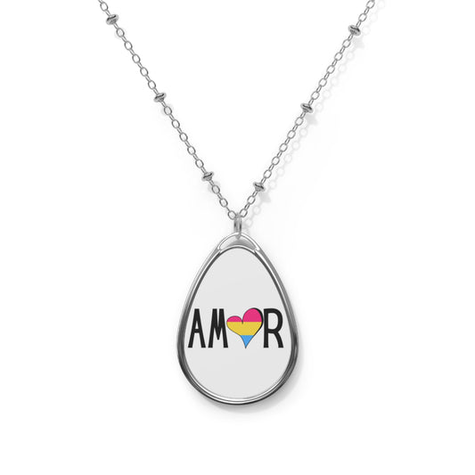 Amor Pan Oval Necklace