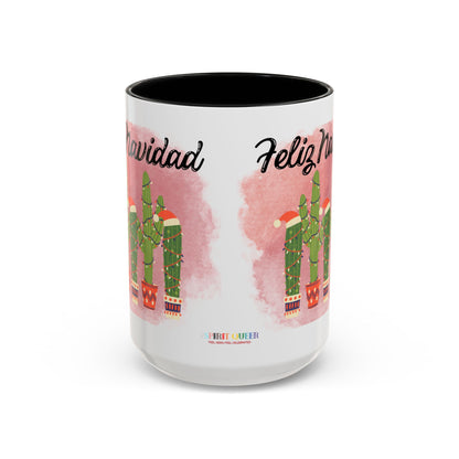 Feliz Navidad Cacti Coffee Mug