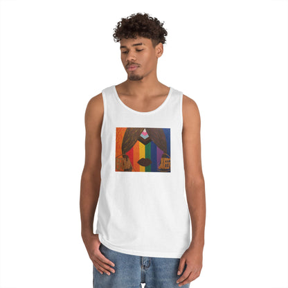 Brown and Queer Heavy Cotton Tank Top