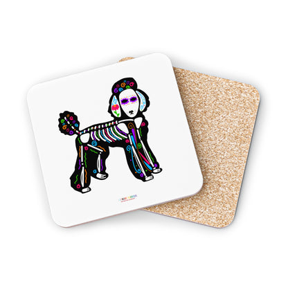 Dia de los Muertos Poodle Coasters