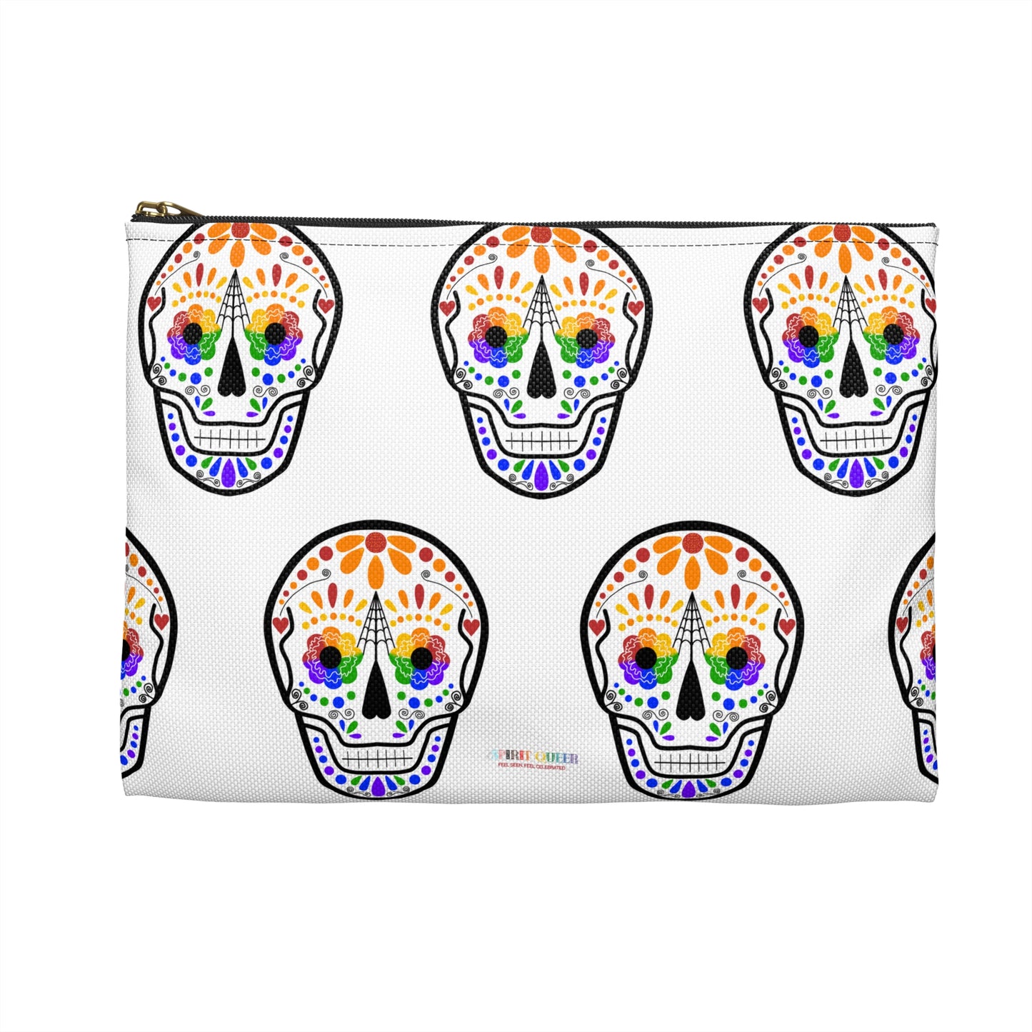 Queer Sugar Skull Accessory Pouch