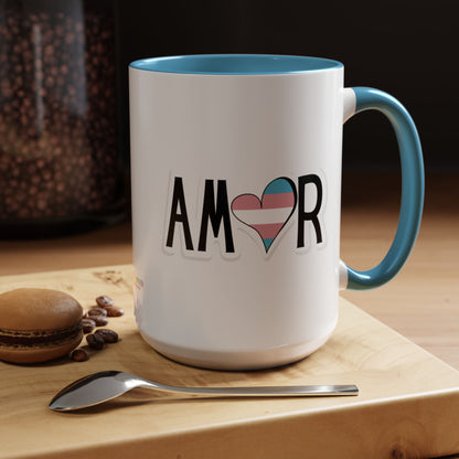 Amor Trans Accent Coffee Mug