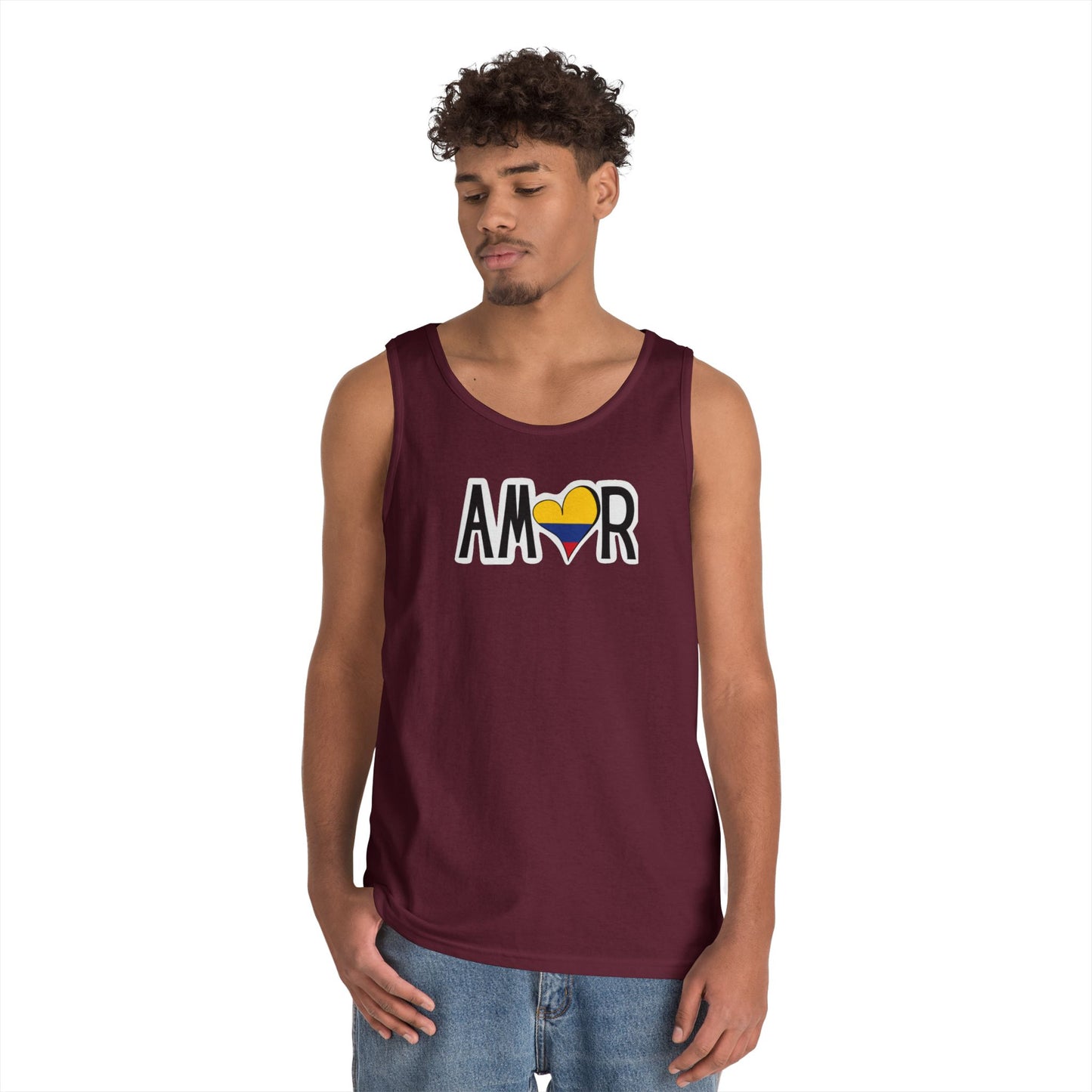 Amor Colombia  Heavy Cotton Tank Top