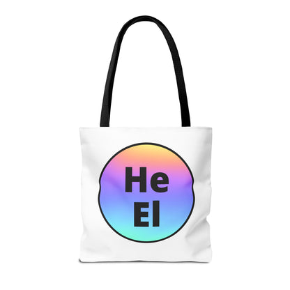 He / El Rainbow Tote Bag