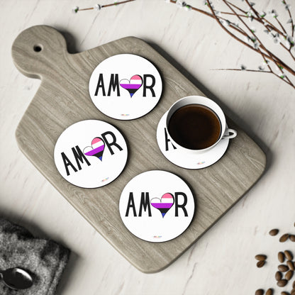 Amor Genderfluid Coasters