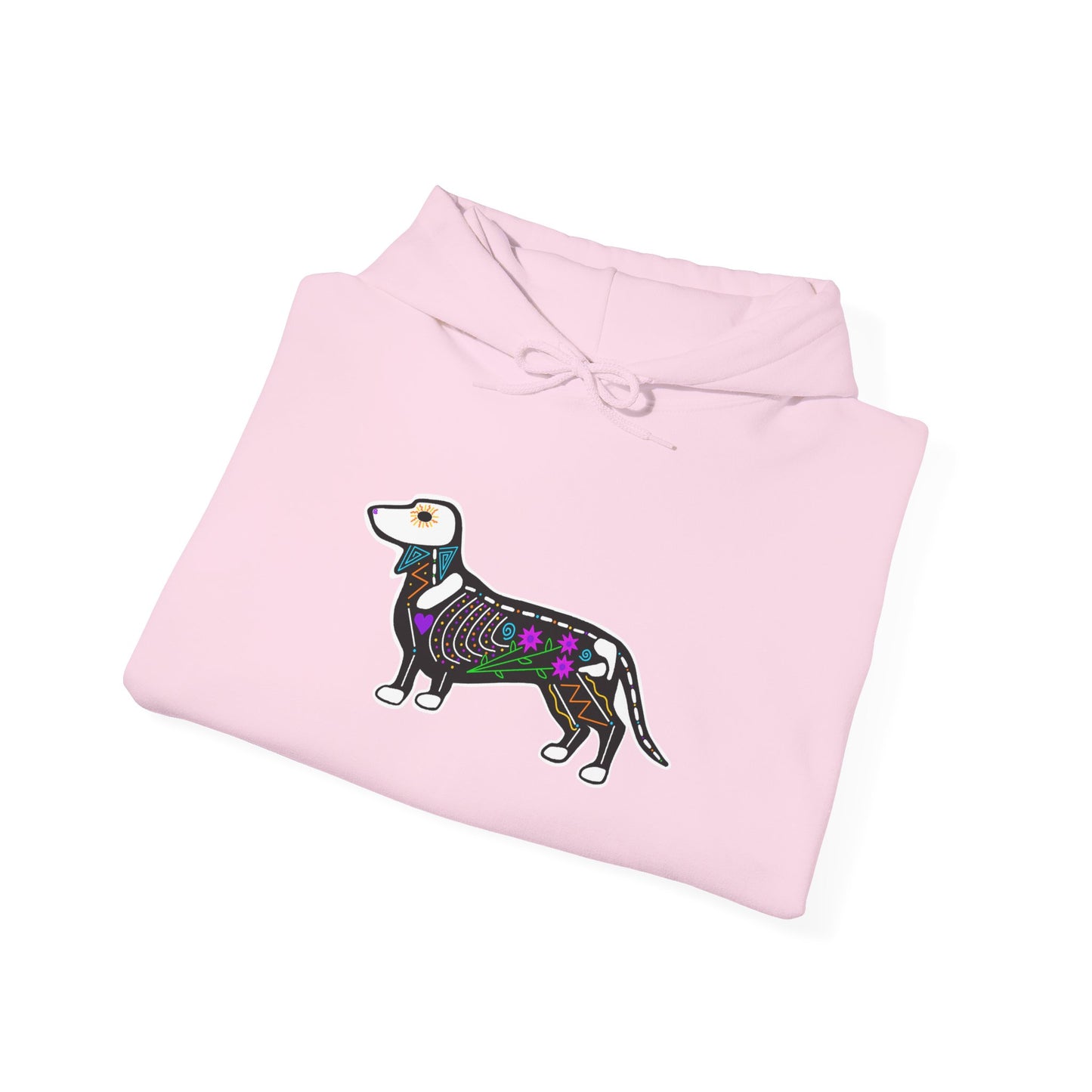 Dia de los Muertos Dachshaund Hooded Sweatshirt