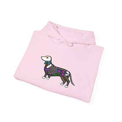 Dia de los Muertos Dachshaund Hooded Sweatshirt