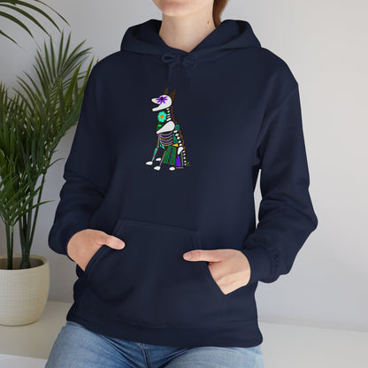 Dia de los Muertos German Shepard Hooded Sweatshirt