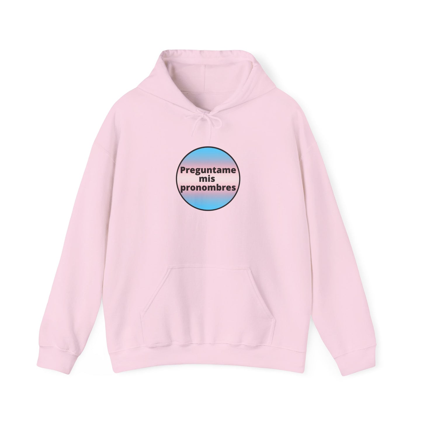 Preguntame mis Pronombres Trans Hooded Sweatshirt