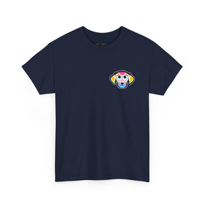 Dia de los Muertos Dog Head Unisex Heavy Cotton Tee