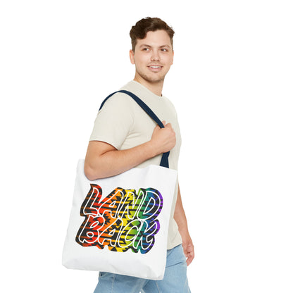Land Back Motif Tote Bag