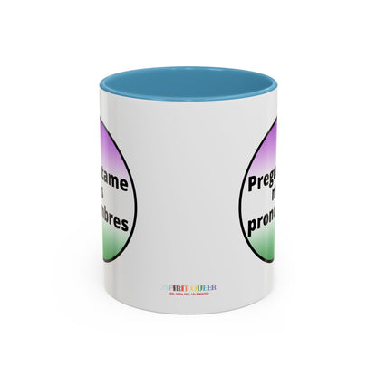 Preguntame mis Pronombres  Gender Non Conforming Coffee Mug