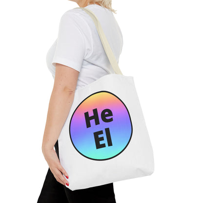 He / El Rainbow Tote Bag