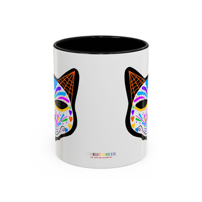 Dia de los Muertos Cat Coffee Mug