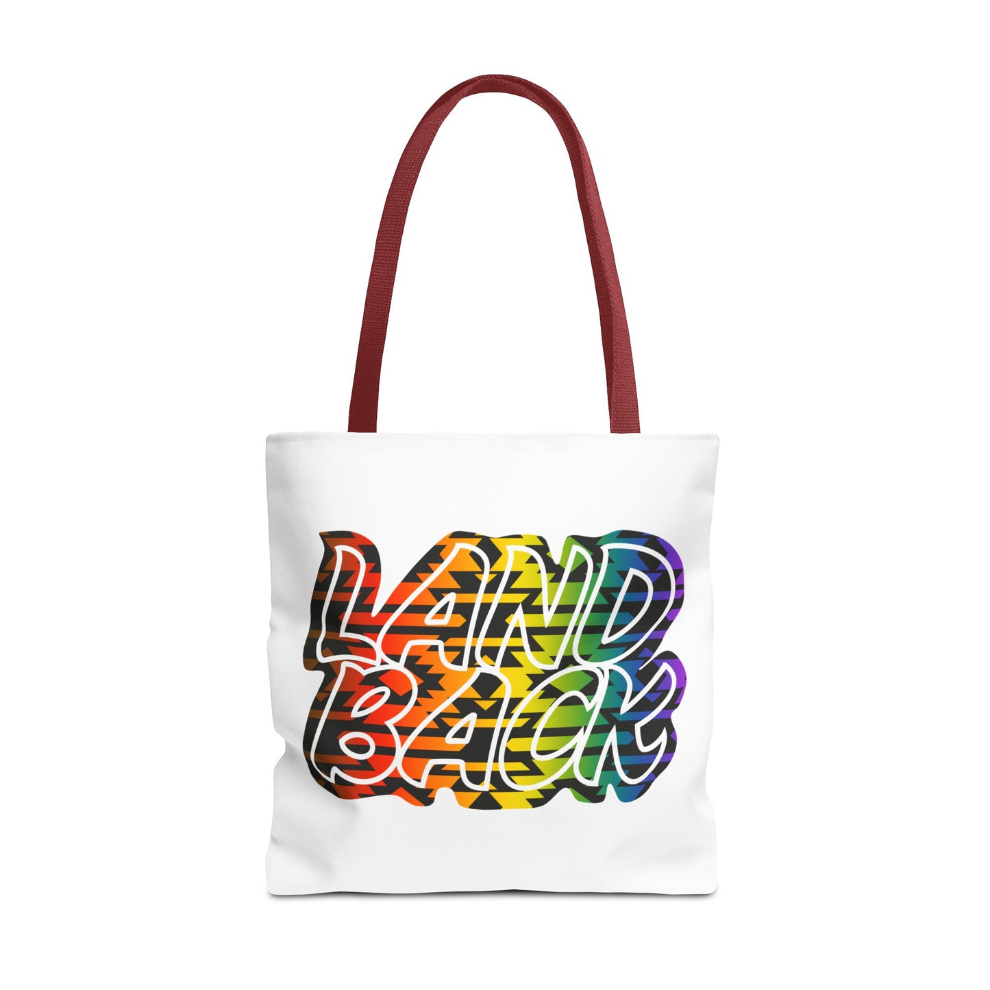 Land Back Motif Tote Bag