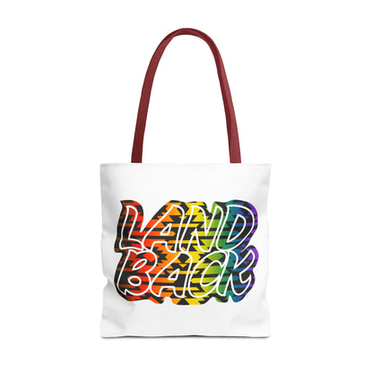 Land Back Motif Tote Bag