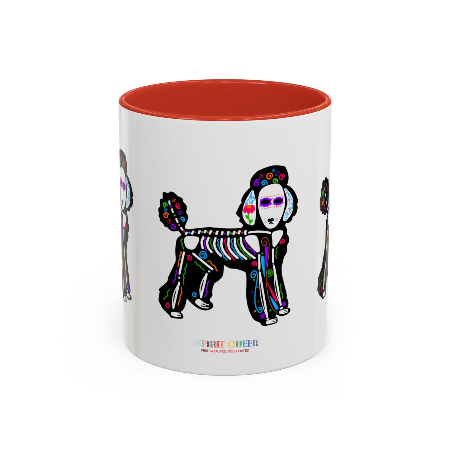 Dia de los Muertos Poodle Coffee Mug