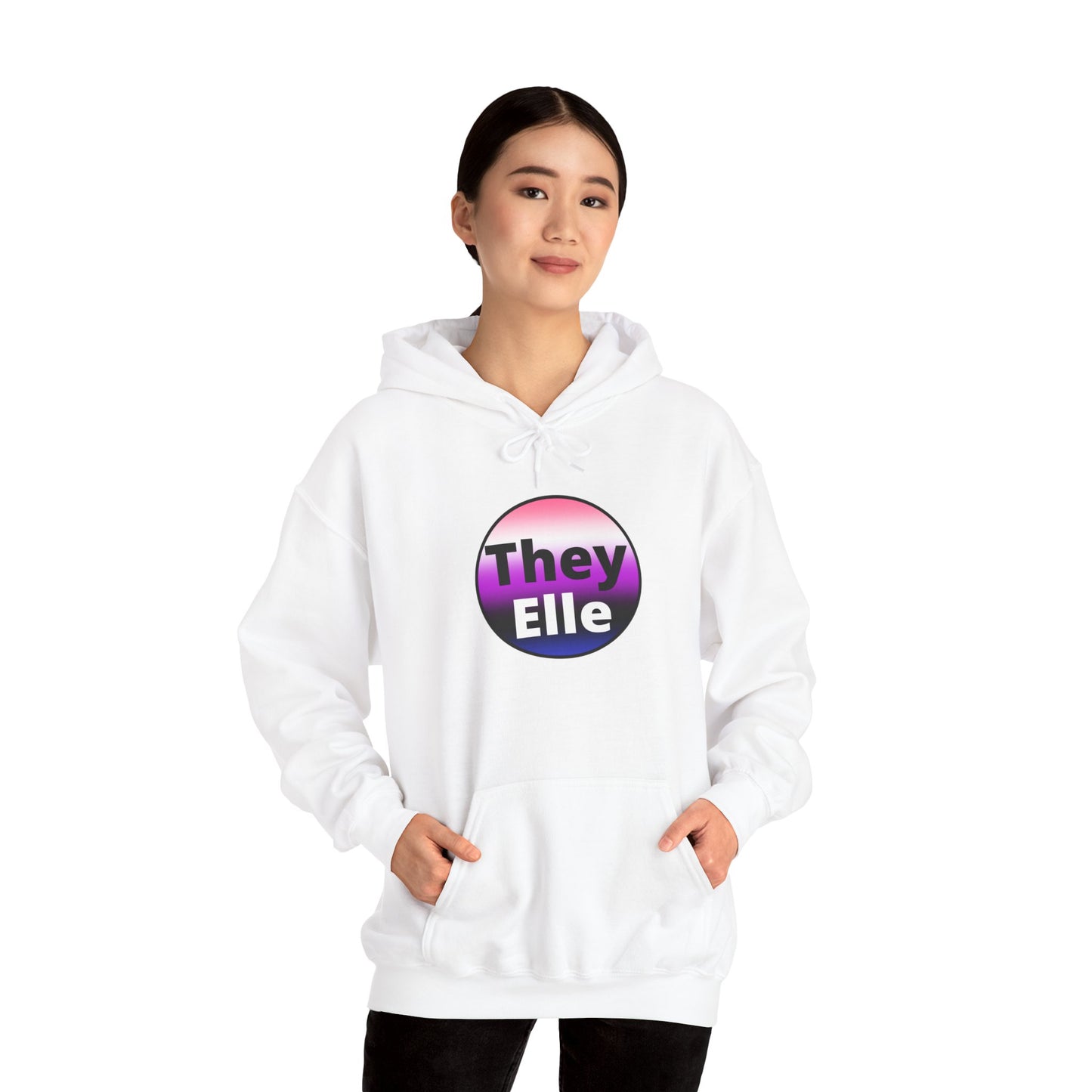 They / Elle Genderfluid Hooded Sweatshirt