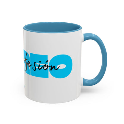 Perreo Es Mi Profesion Blue Accent Coffee Mug