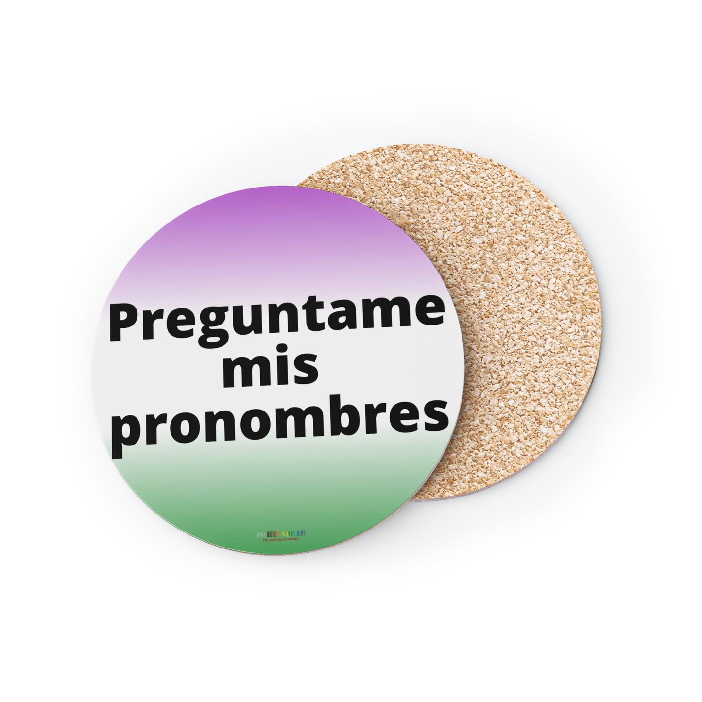 Preguntame mis Pronombres GNC Coasters