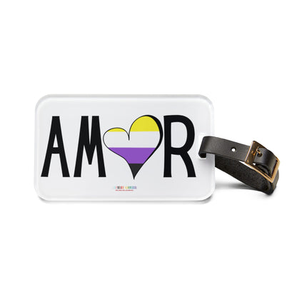 Amor Non Binary Luggage Tag