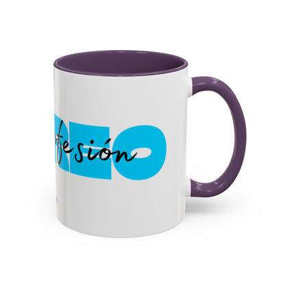 Perreo Es Mi Profesion Blue Accent Coffee Mug