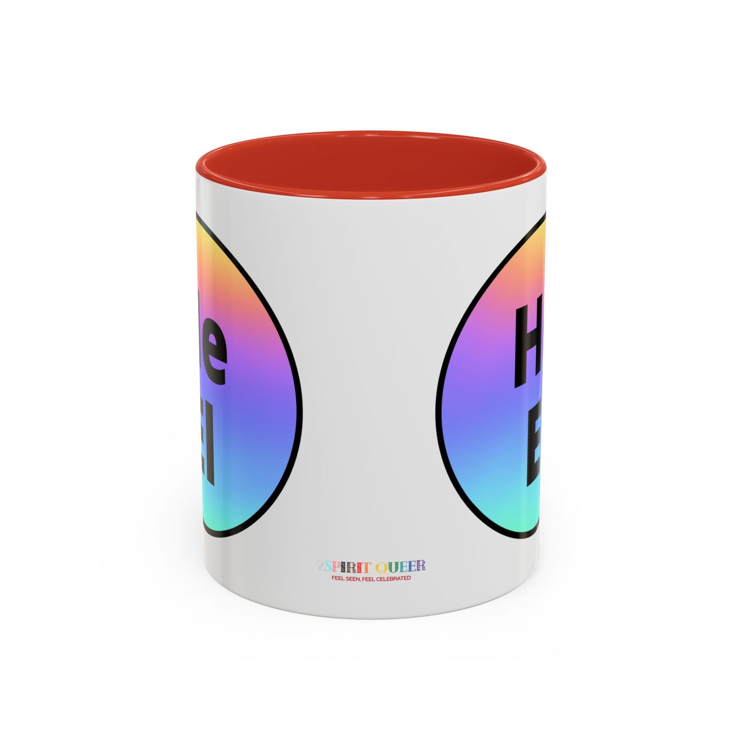He / El Rainbow Coffee Mug