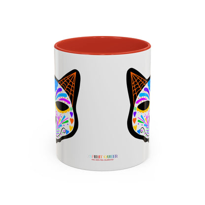 Dia de los Muertos Cat Coffee Mug