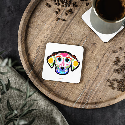 Dia de los Muertos Dog Head Coasters