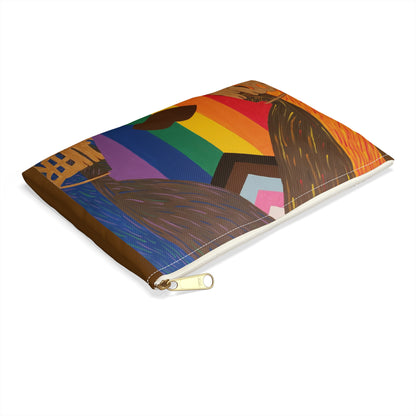 Brown and Queer Accessory Pouch