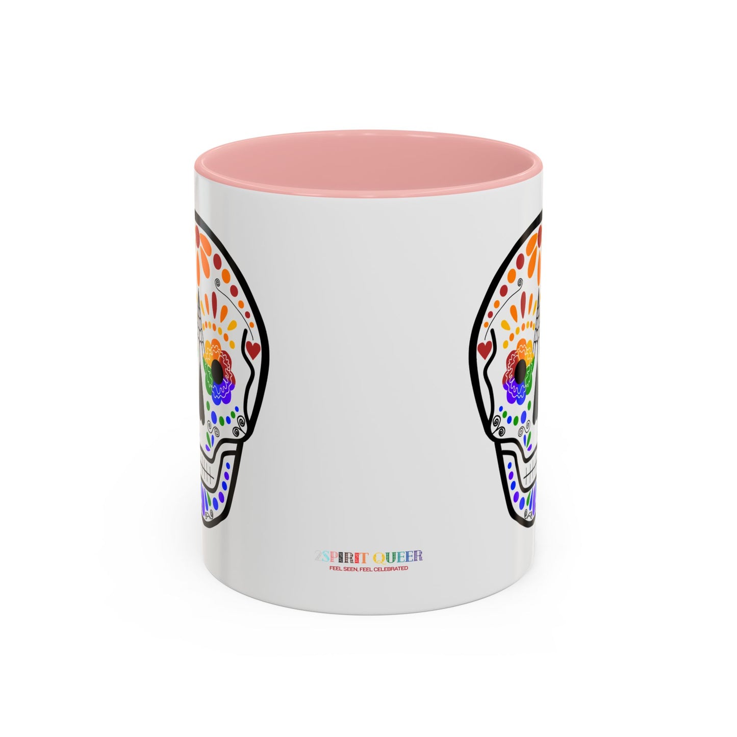 Queer Sugar Skull Accent Coffee Mug