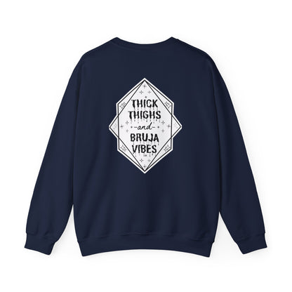 Thick Thighs Bruja Vibes Crewneck Sweatshirt