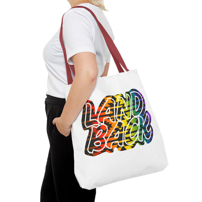 Land Back Motif Tote Bag