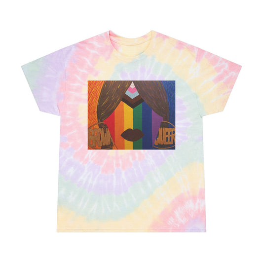 Brown and Queer Tie-Dye Tee