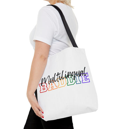 Multilingual Baddie Tote Bag