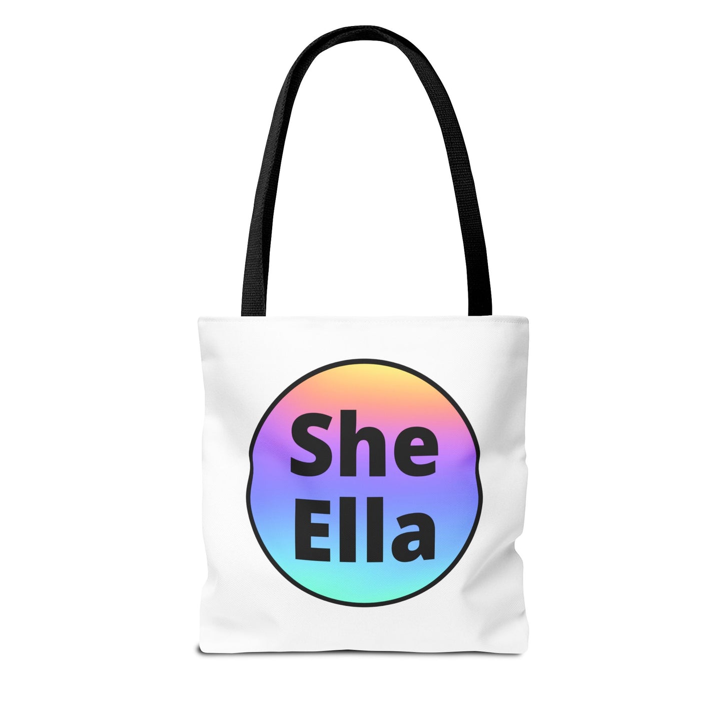 She/Ella Rainbow Tote Bag