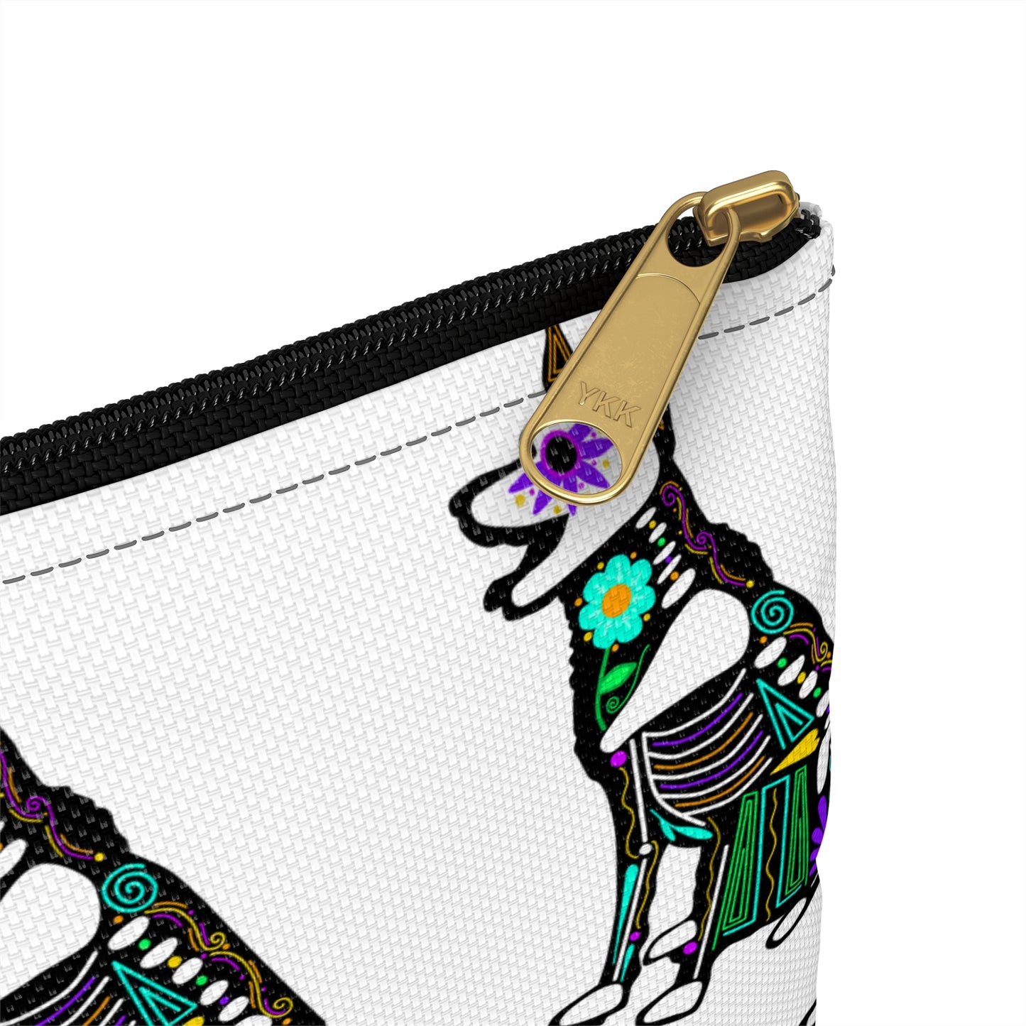 Dia de los Muertos German Shepherd Accessory Pouch