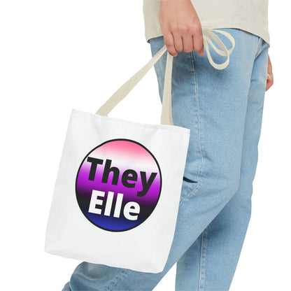 They/Elle Genderfluid Tote Bag