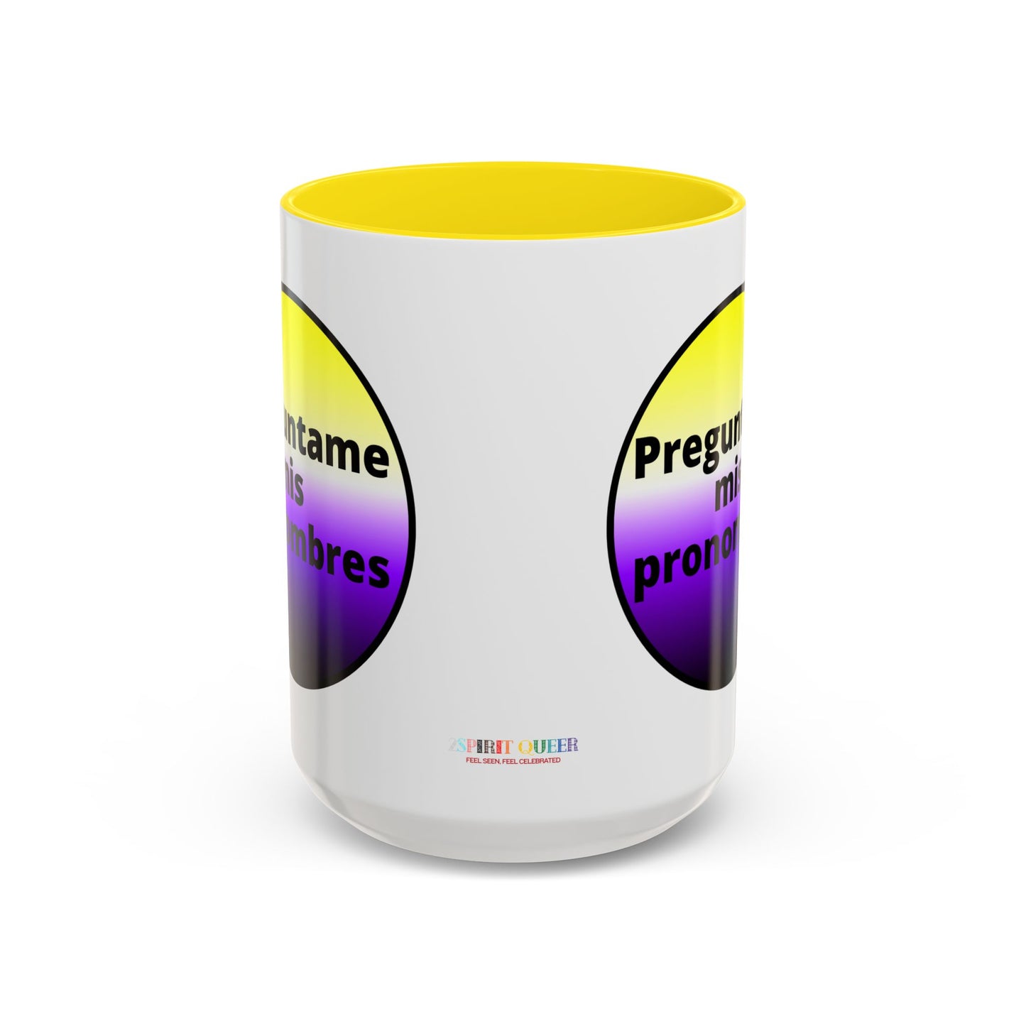 Preguntame mis Pronombres NonBinary Coffee Mug