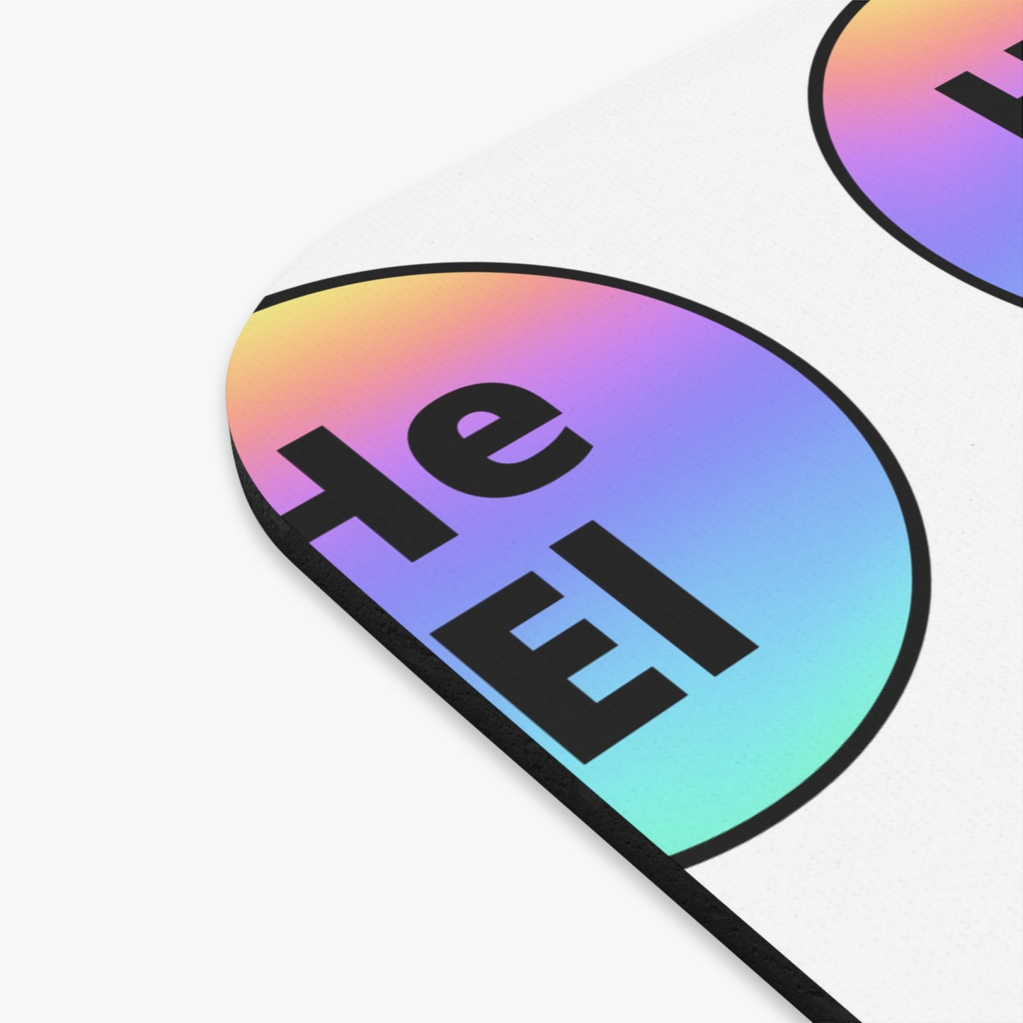 He / El Rainbow Mouse Pad (Rectangle)
