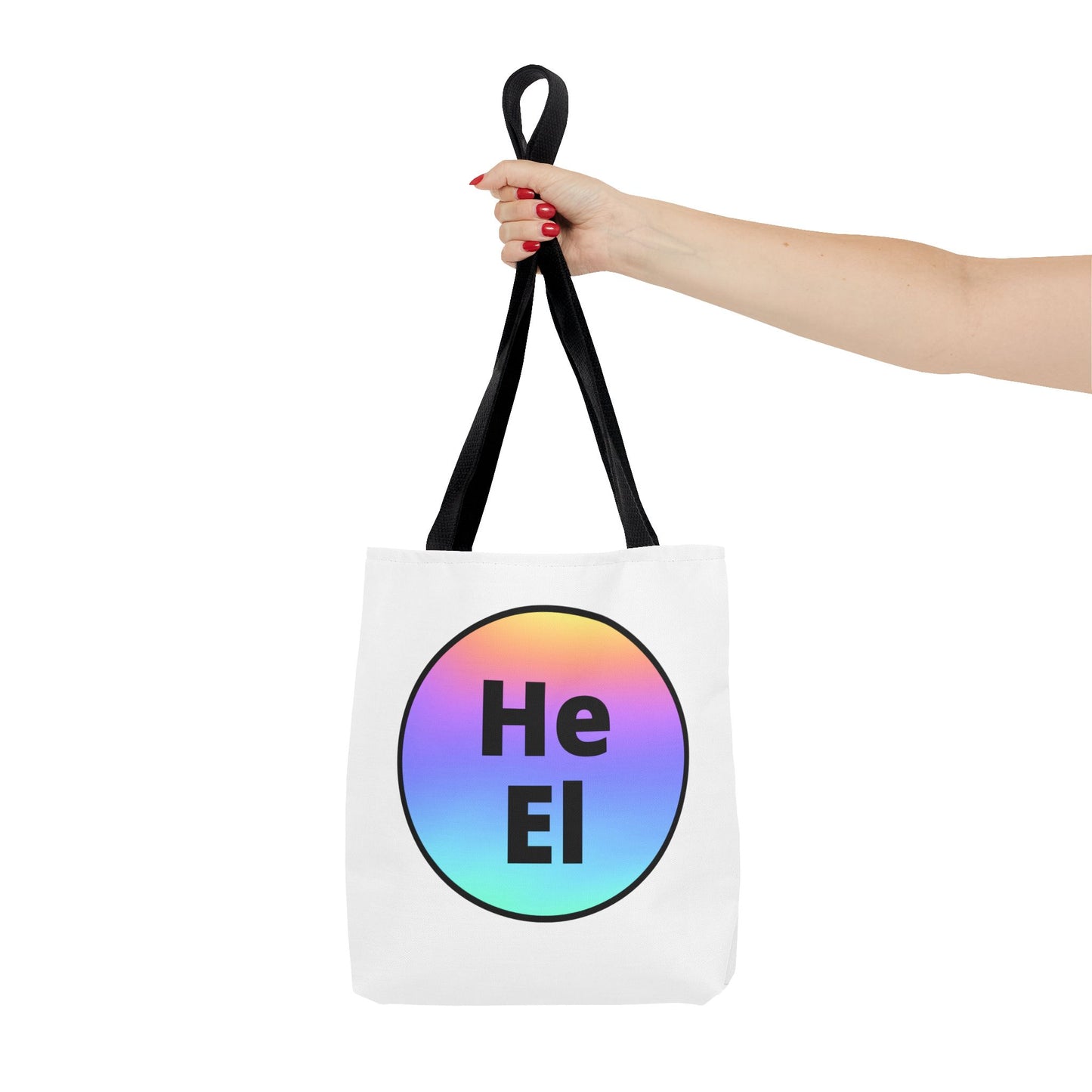 He / El Rainbow Tote Bag